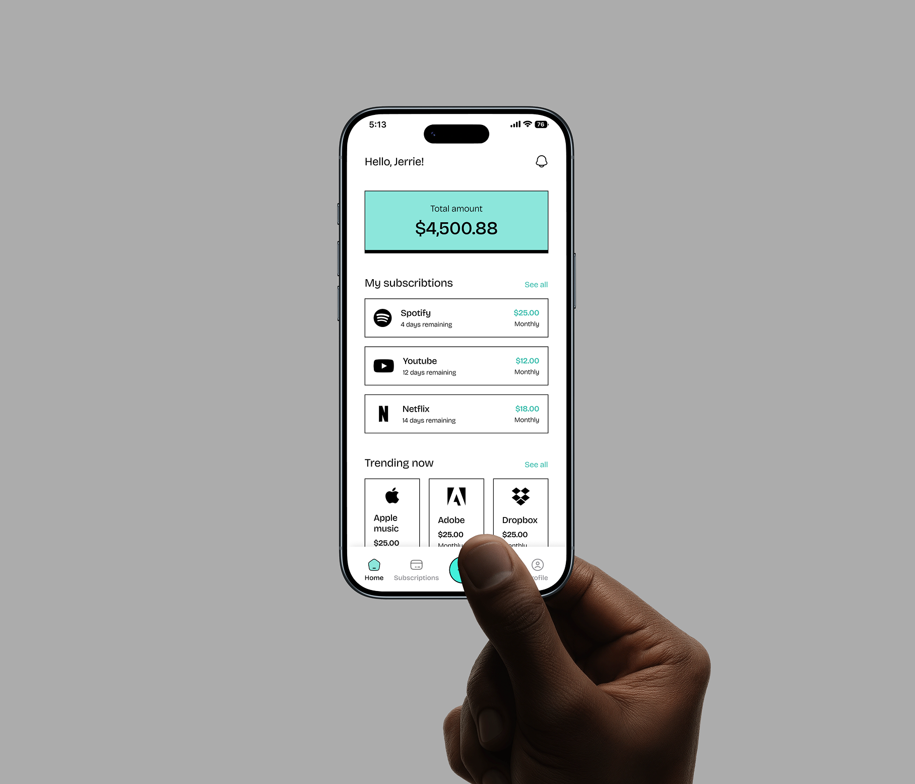 You-pay mockup